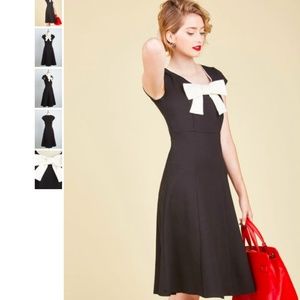 Modcloth Be there with bows on A-line dress
